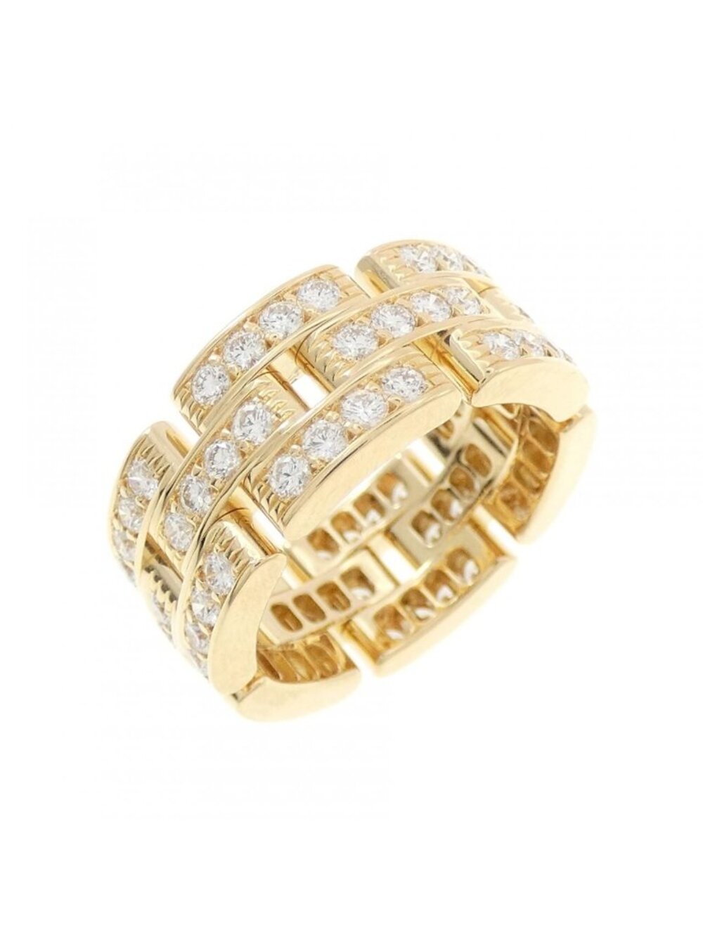 Cartier Maillon Panthere Full Diamond Ring